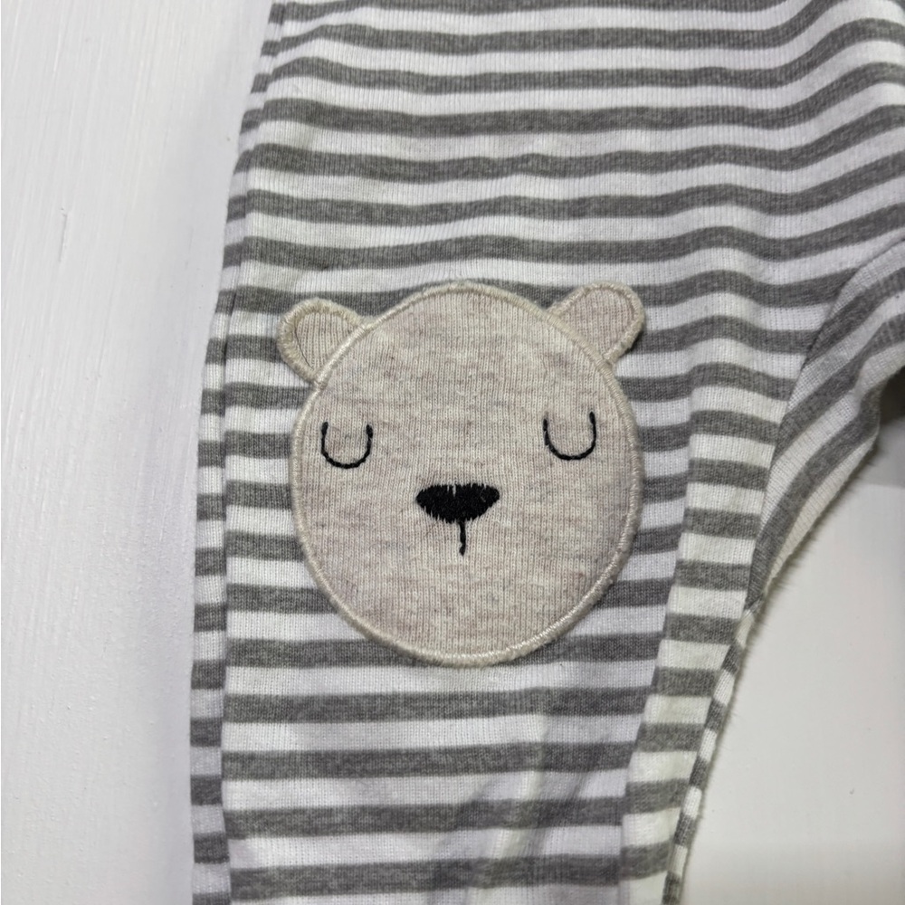 Cloud Island Baby Footed Sleepers 3-Pack 6–9M Neutral Animals Zip Pajamas - Picture 5 of 12